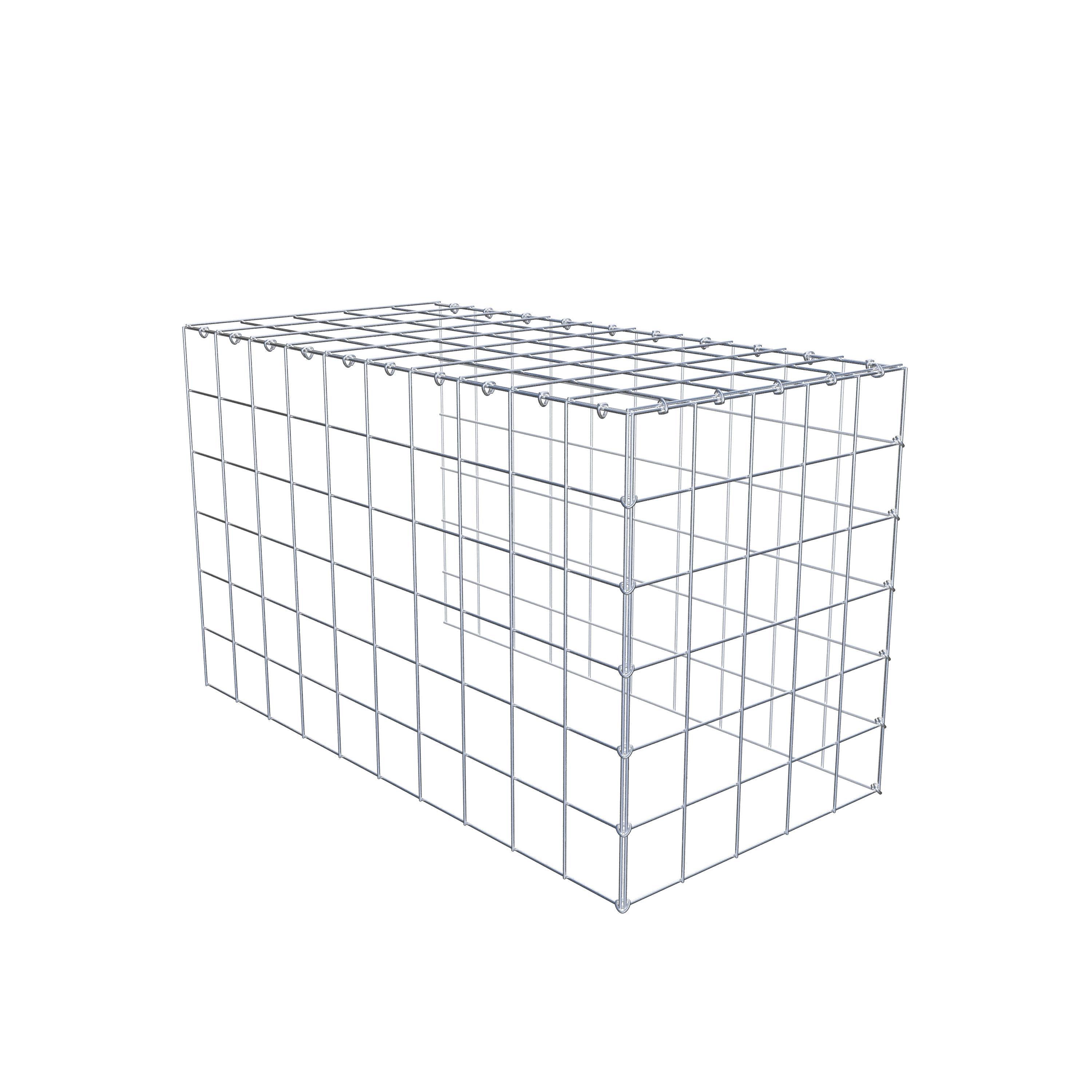Gabião Tipo 4 100 cm x 60 cm x 50 cm (C x A x P), malhagem 10 cm x 10 cm, anel C