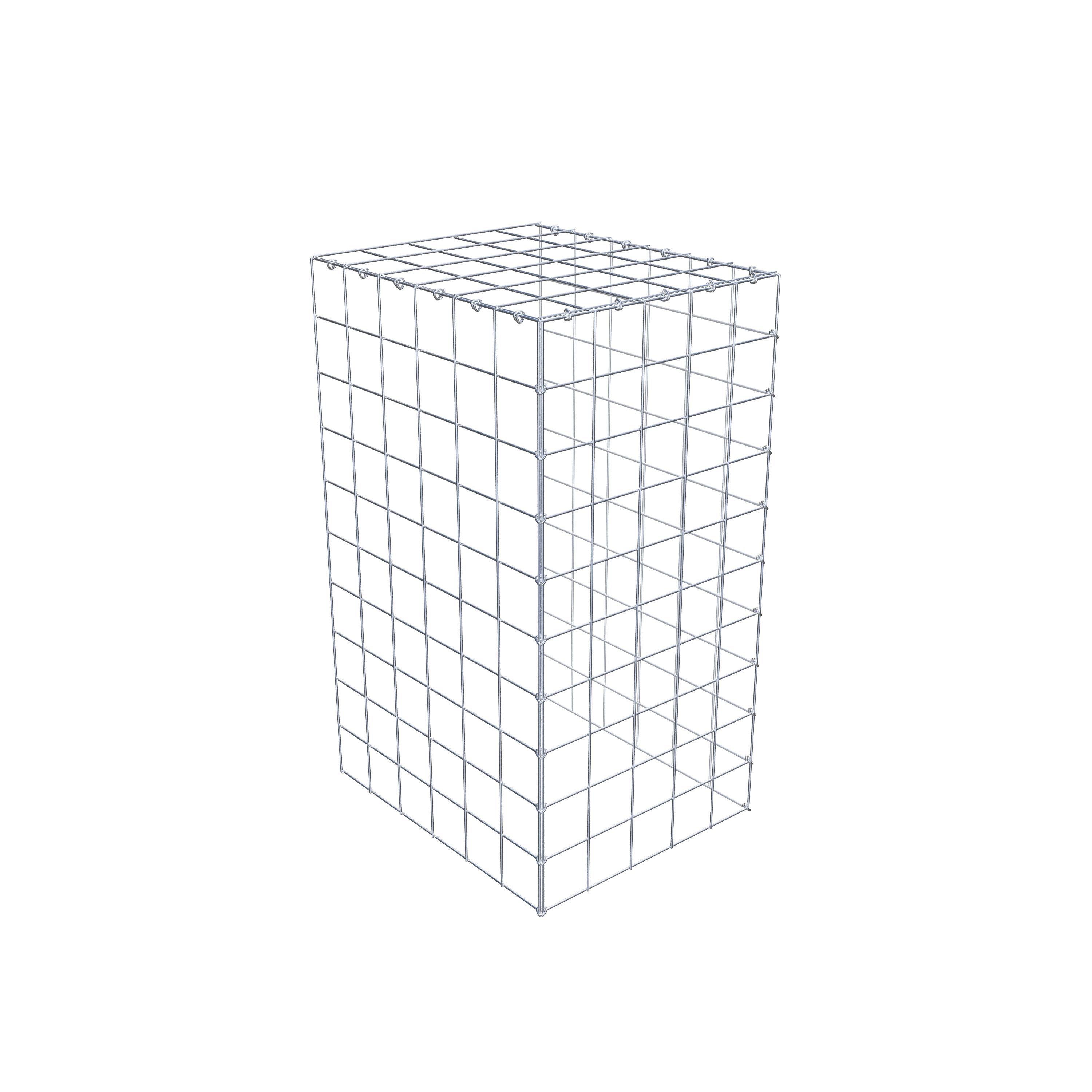 Gabião Tipo 4 100 cm x 60 cm x 50 cm (C x A x P), malhagem 10 cm x 10 cm, anel C