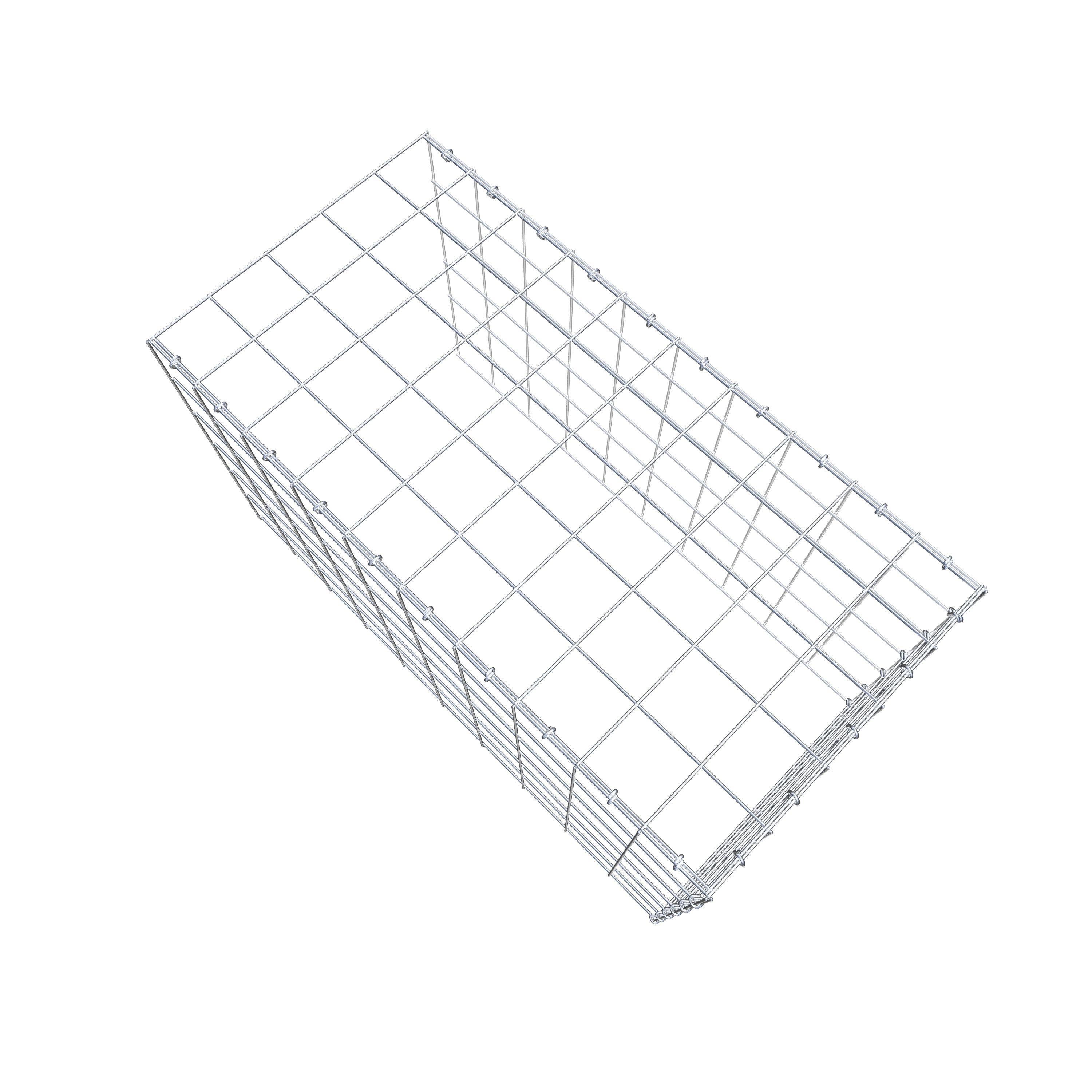 Gabião Tipo 4 100 cm x 60 cm x 50 cm (C x A x P), malhagem 10 cm x 10 cm, anel C