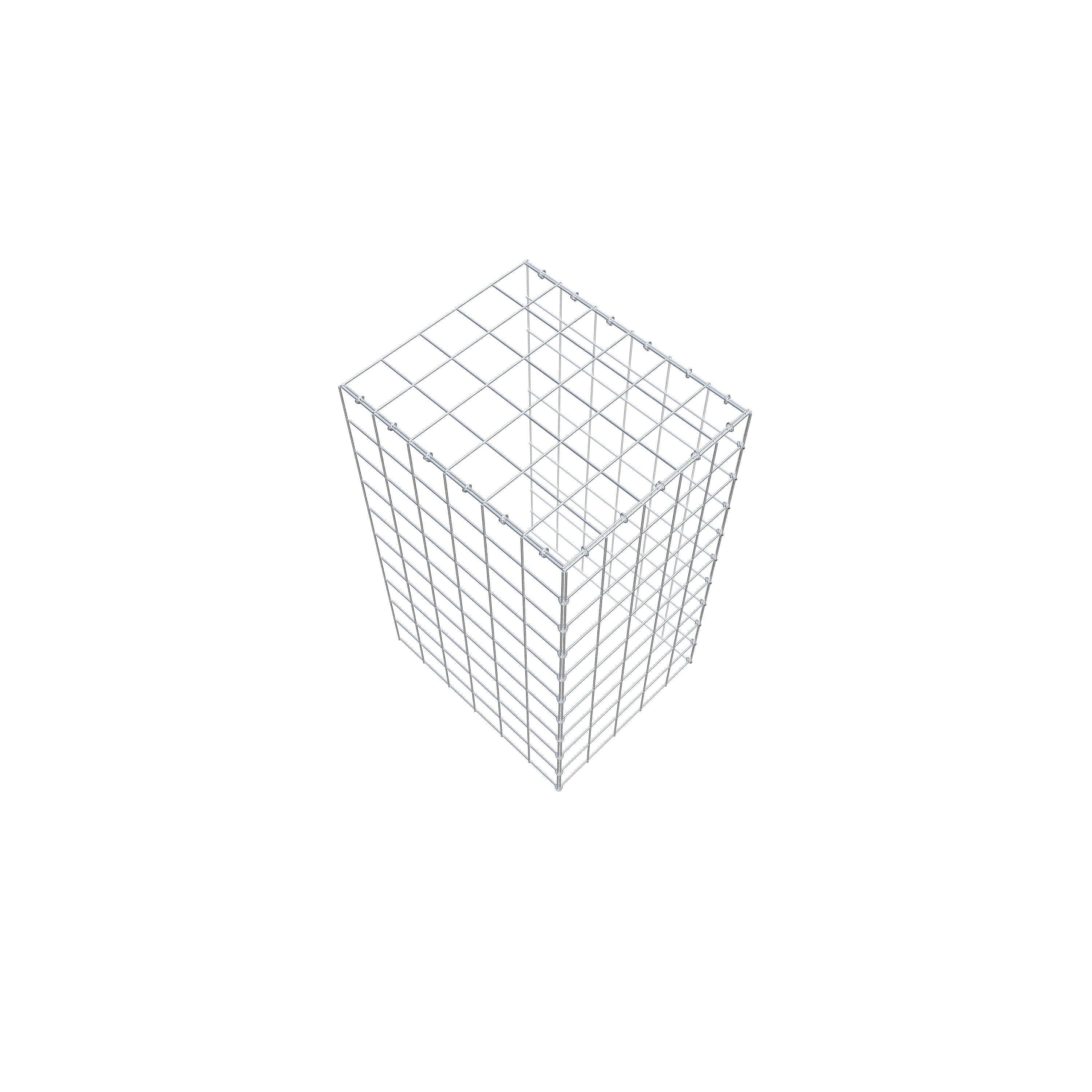 Gabião Tipo 4 100 cm x 60 cm x 50 cm (C x A x P), malhagem 10 cm x 10 cm, anel C