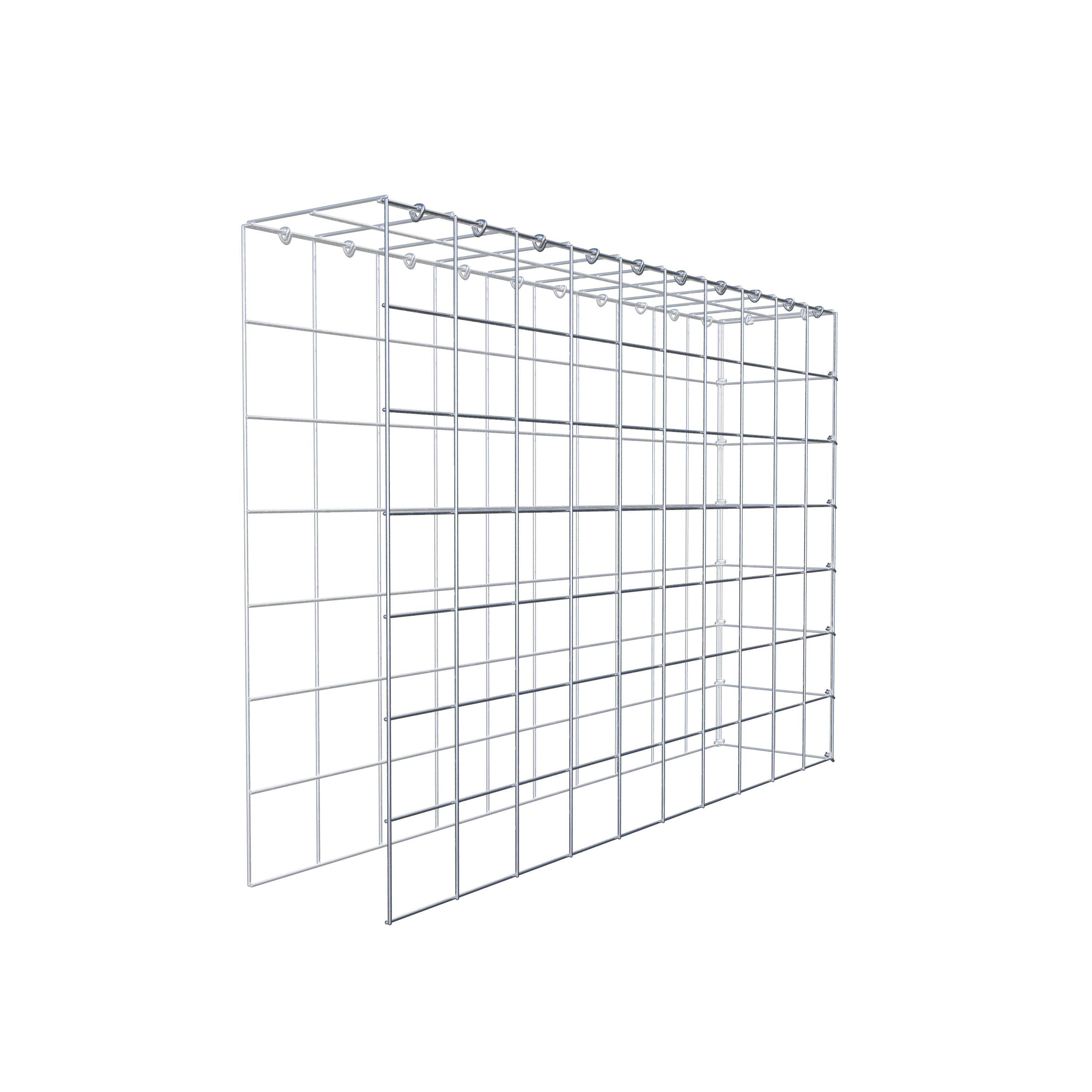 Opzetpaal type 4 100 cm x 70 cm x 20 cm (L x H x D), maaswijdte 10 cm x 10 cm, C-ring