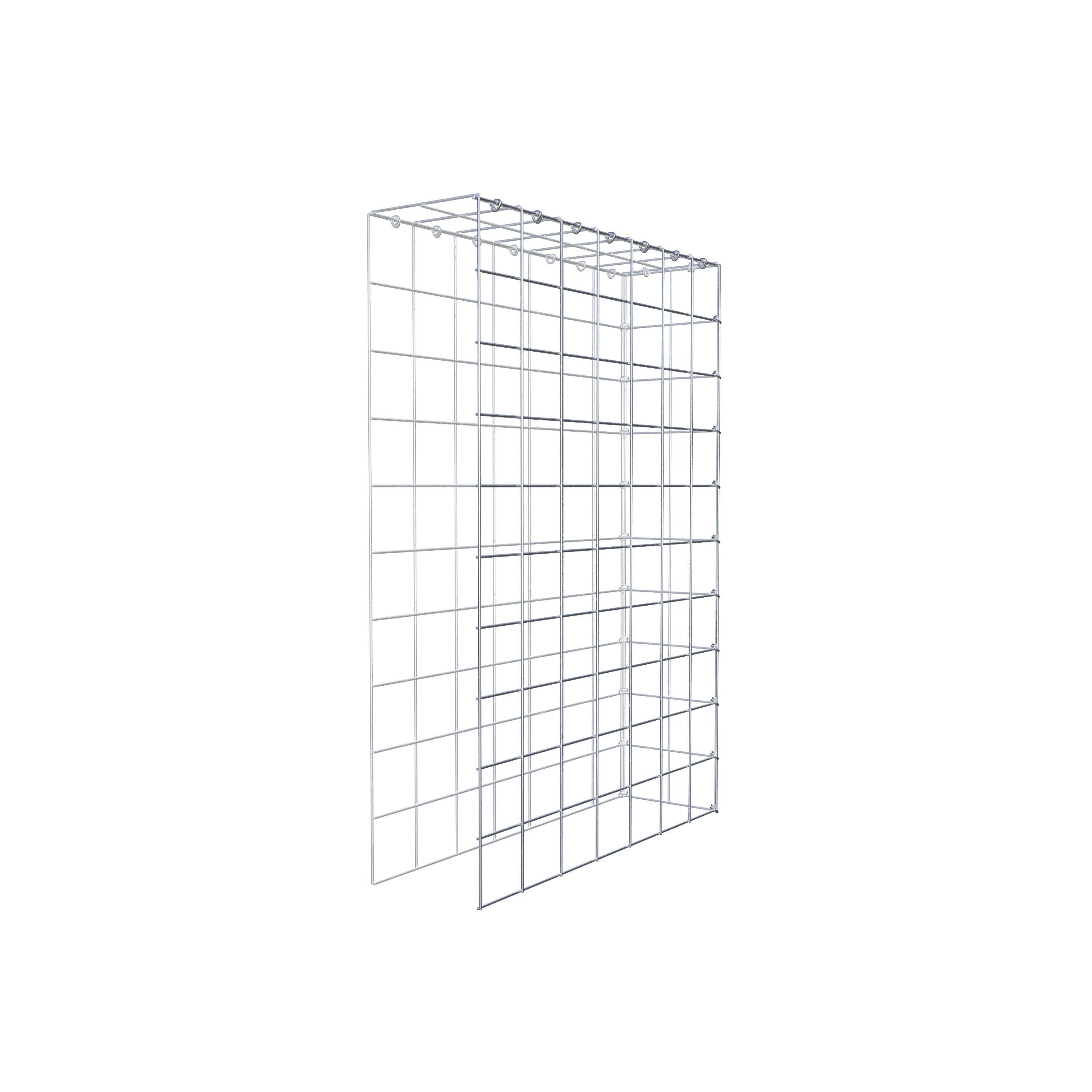 Opzetpaal type 4 100 cm x 70 cm x 20 cm (L x H x D), maaswijdte 10 cm x 10 cm, C-ring