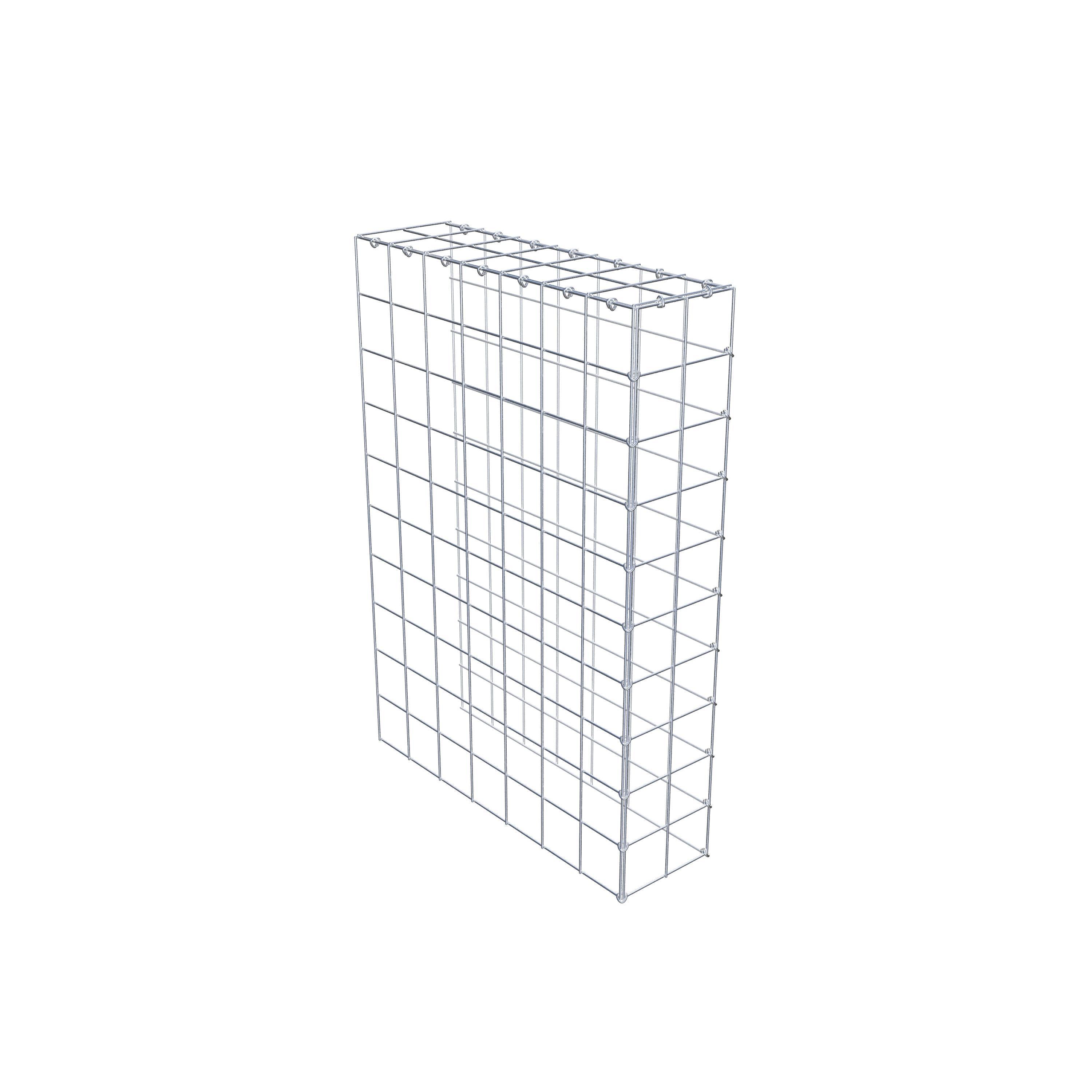 Opzetpaal type 4 100 cm x 70 cm x 20 cm (L x H x D), maaswijdte 10 cm x 10 cm, C-ring