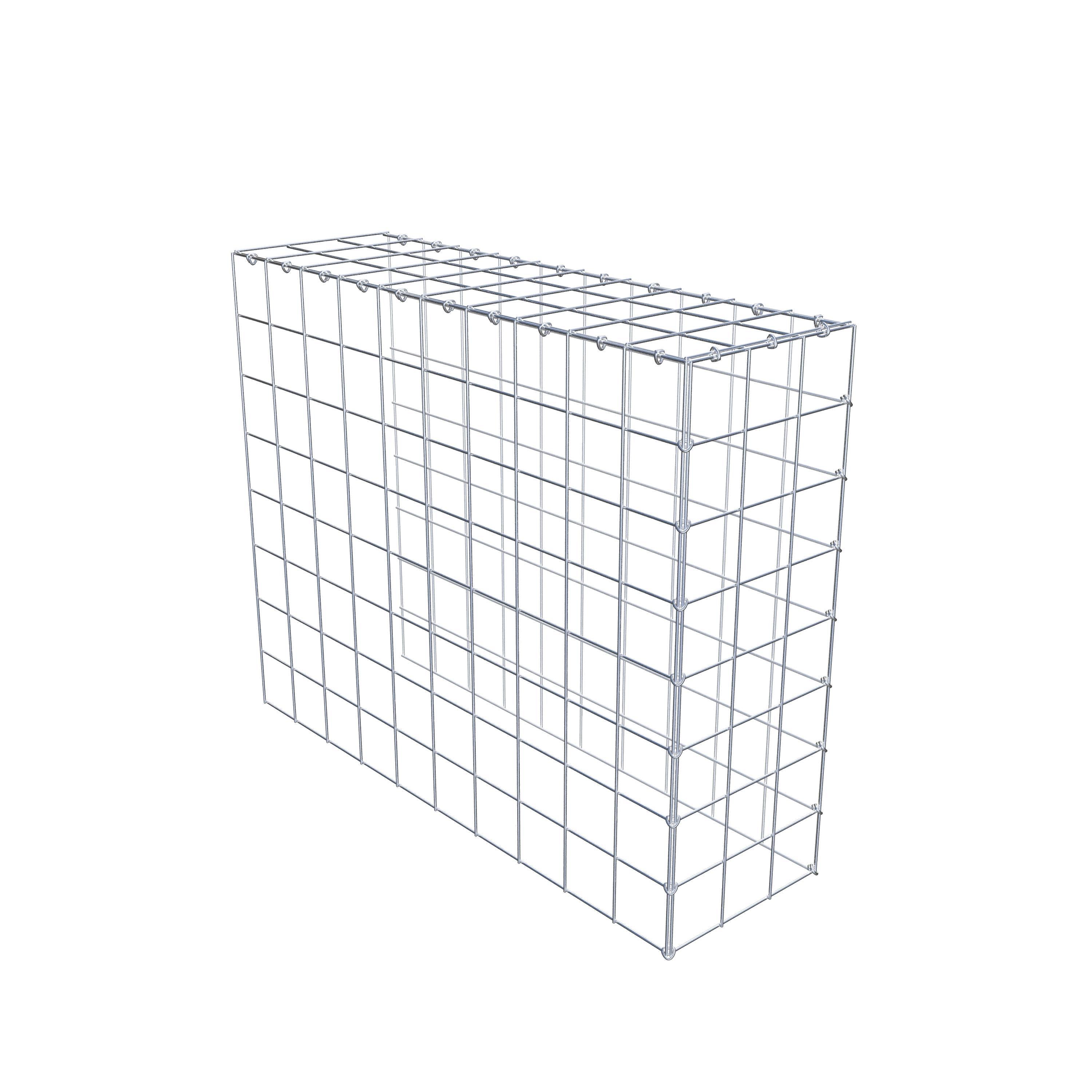 Gabião Tipo 4 100 cm x 80 cm x 30 cm (C x A x P), malhagem 10 cm x 10 cm, anel C