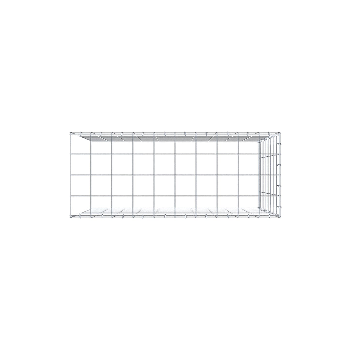 Anbaugabione Typ 4 100 cm x 80 cm x 40 cm (L x H x T), Maschenweite 10 cm x 10 cm, C-Ring