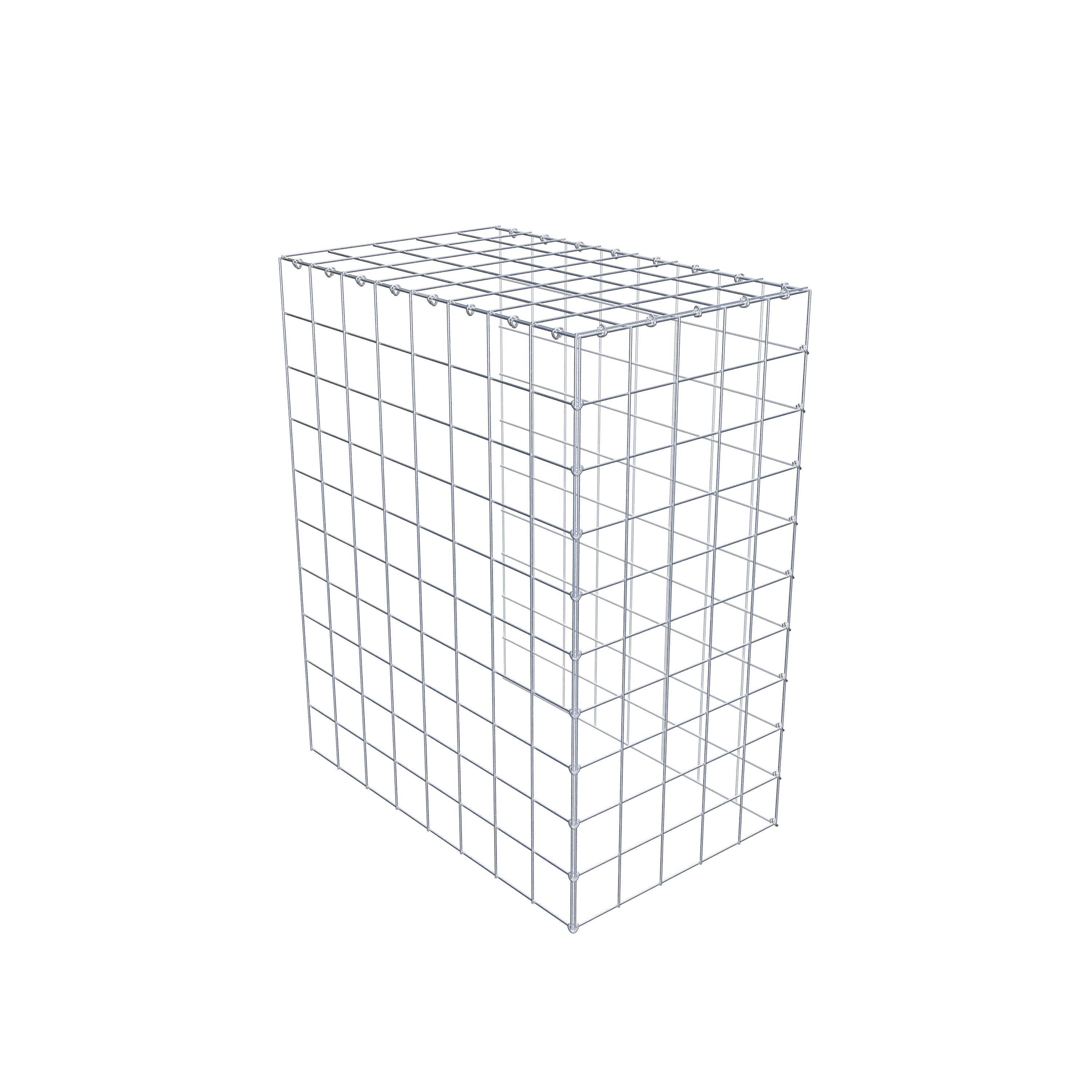Gavión complementario de tipo 4 100 cm x 80 cm x 50 cm (L x A x P), malla 10 cm x 10 cm, anillo en C