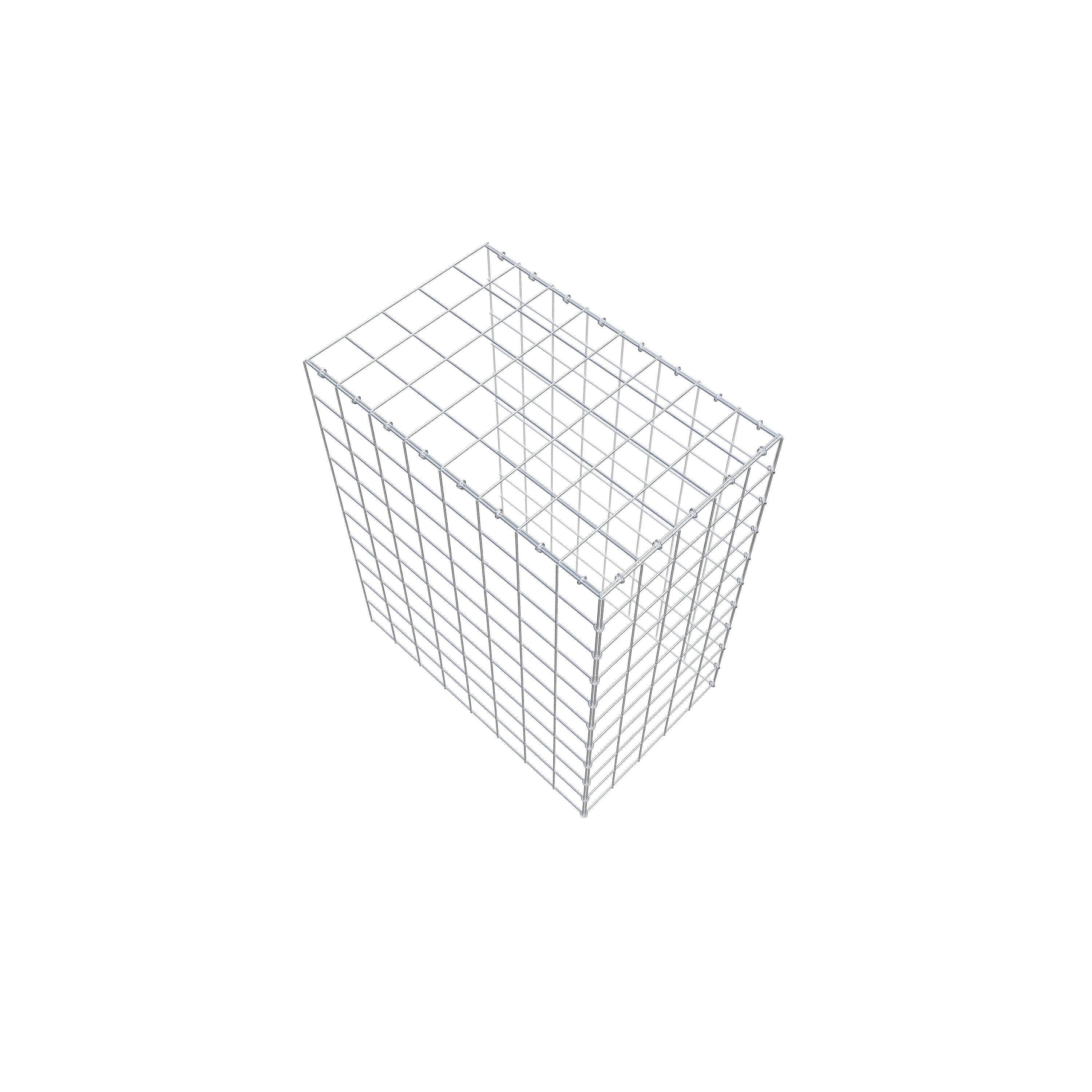Gavión complementario de tipo 4 100 cm x 80 cm x 50 cm (L x A x P), malla 10 cm x 10 cm, anillo en C