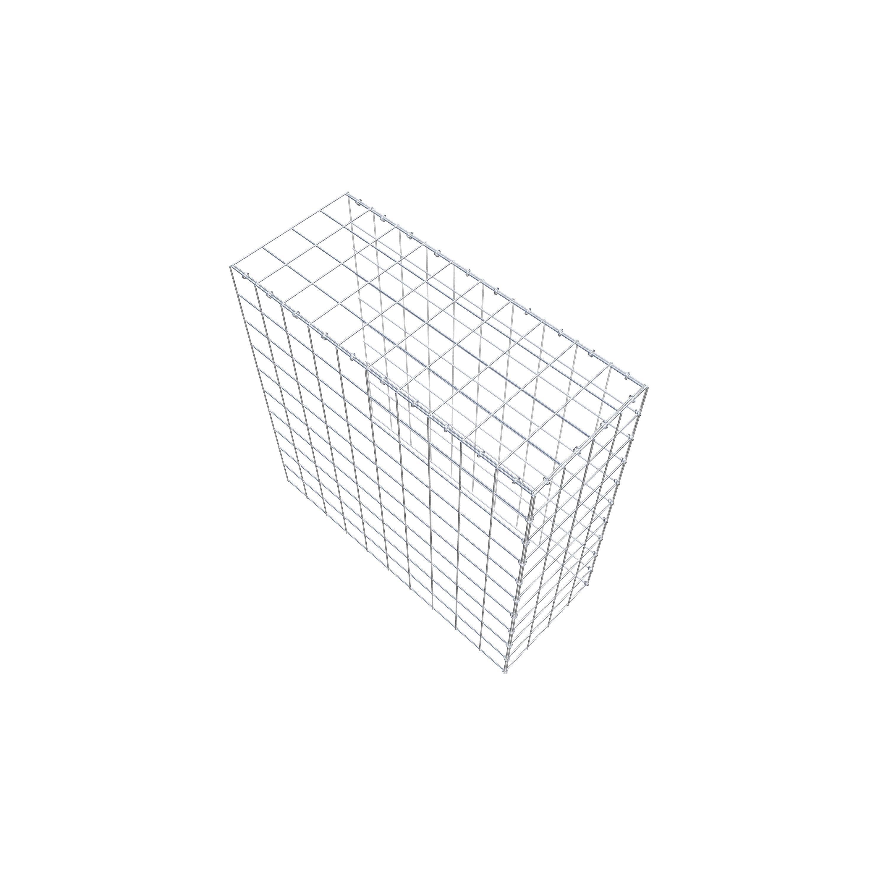Gavión adicional tipo 4 100 cm x 100 cm x 40 cm (L x A x P), malla 10 cm x 10 cm, anillo en C