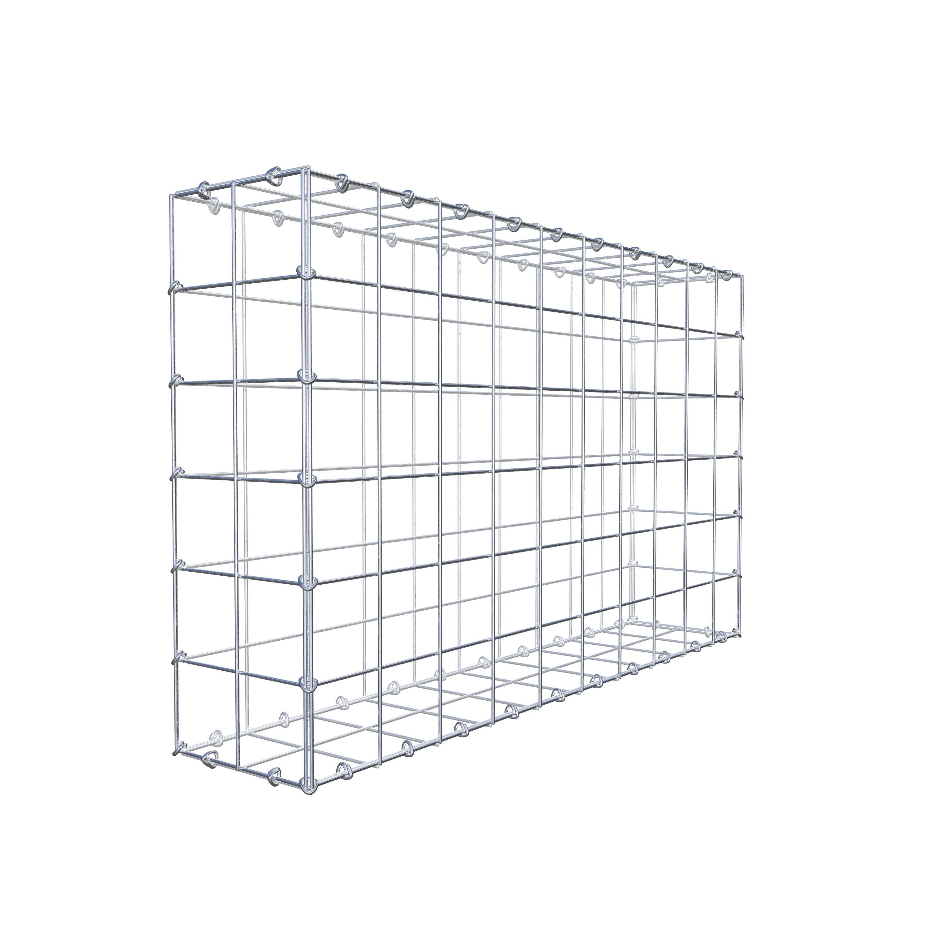 Gabion 100 cm x 60 cm x 20 cm (L x H x P), mailles 10 cm x 10 cm, anneau en C