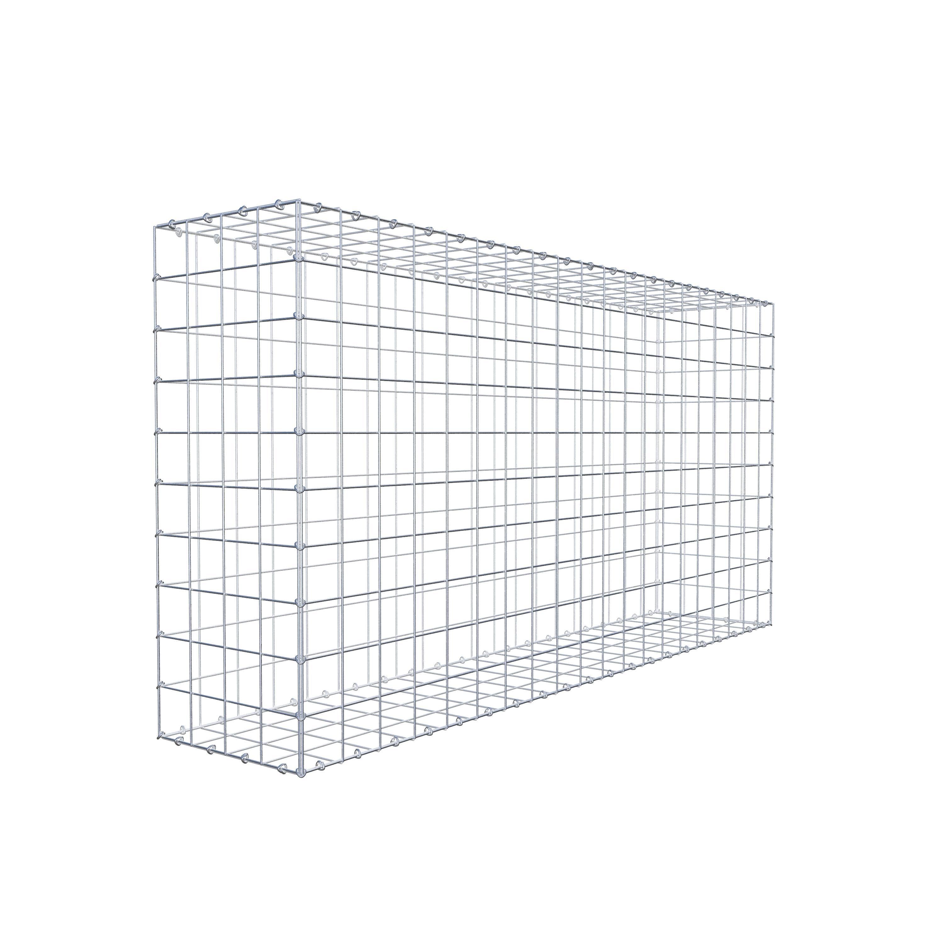 Gabbione 200 cm x 100 cm x 40 cm (L x H x P), maglia 10 cm x 10 cm, anello a C