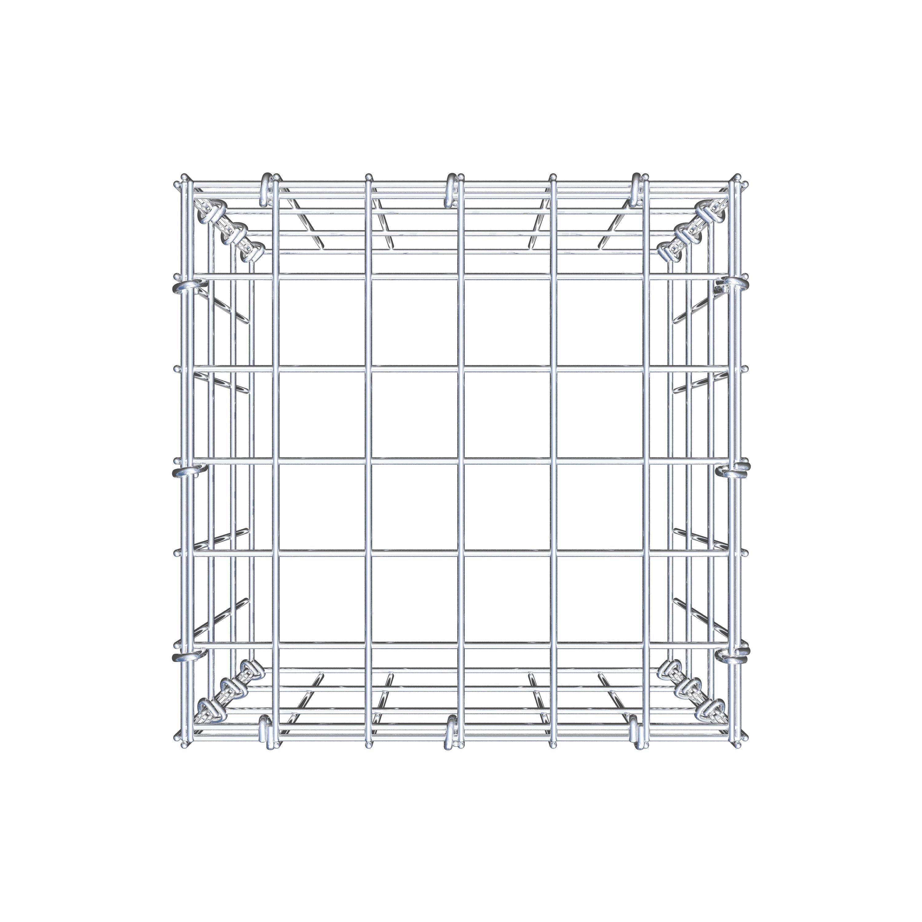 Extra gabion typ 3 30 cm x 30 cm x 30 cm (L x H x D), maskstorlek 5 cm x 10 cm, C-ring