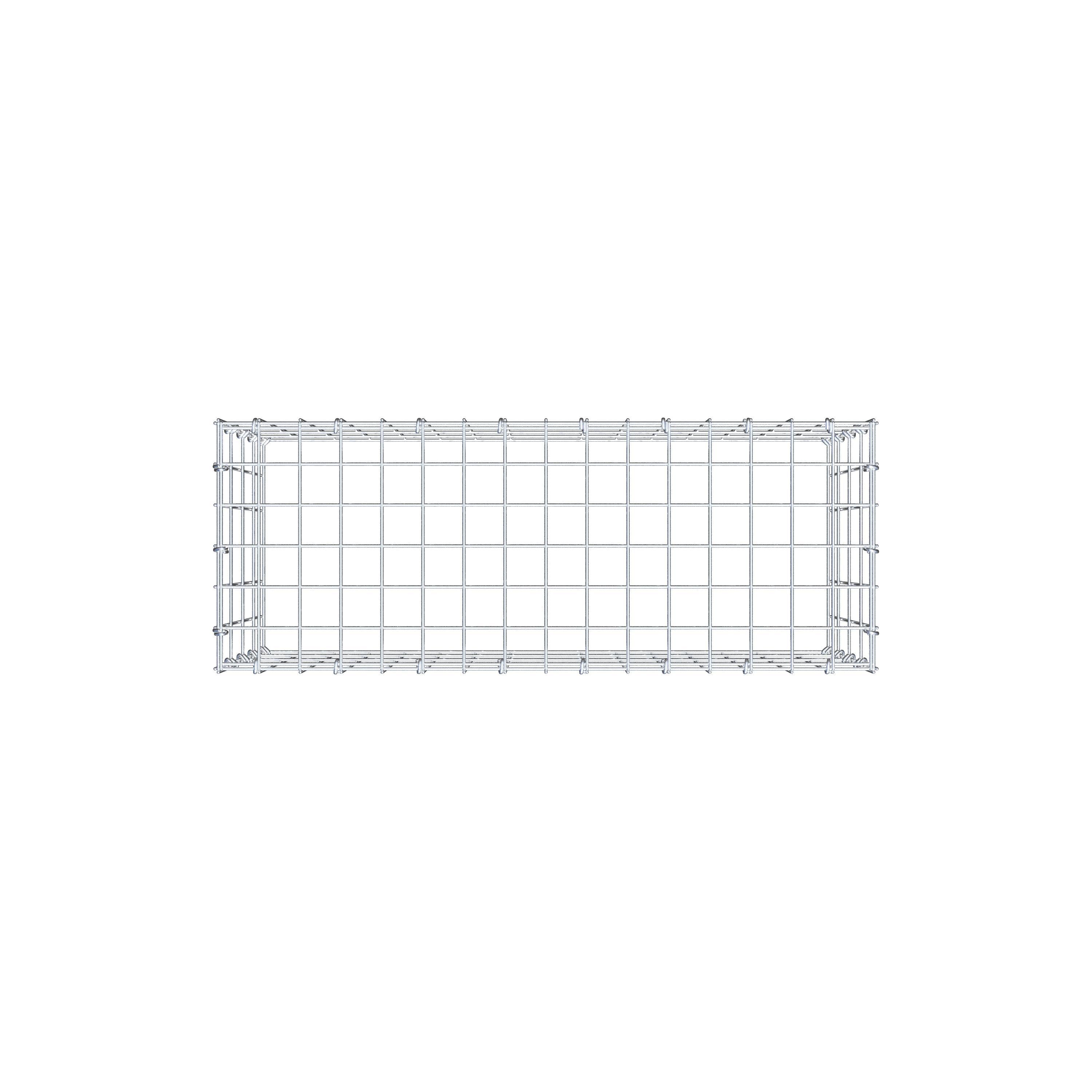 Anbaugabione Typ 3 80 cm x 40 cm x 30 cm (L x H x T), Maschenweite 5 cm x 10 cm, C-Ring