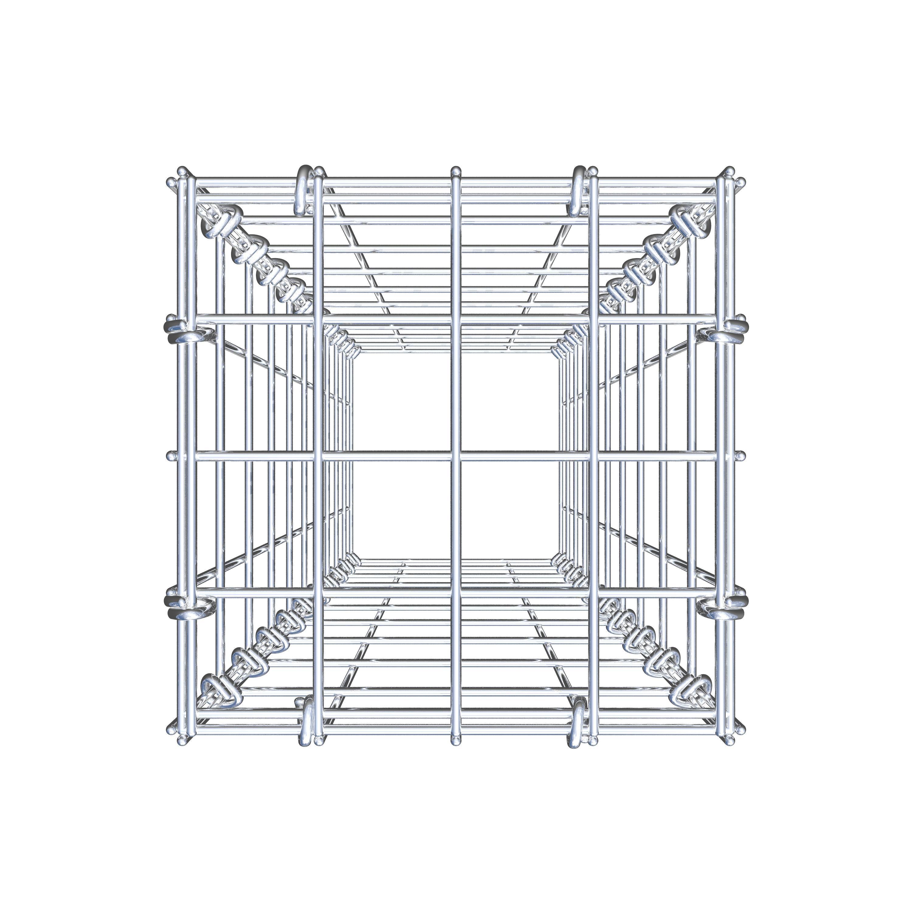 Monteret gabion type 3 100 cm x 20 cm x 20 cm (L x H x D), maskestørrelse 5 cm x 10 cm, C-ring