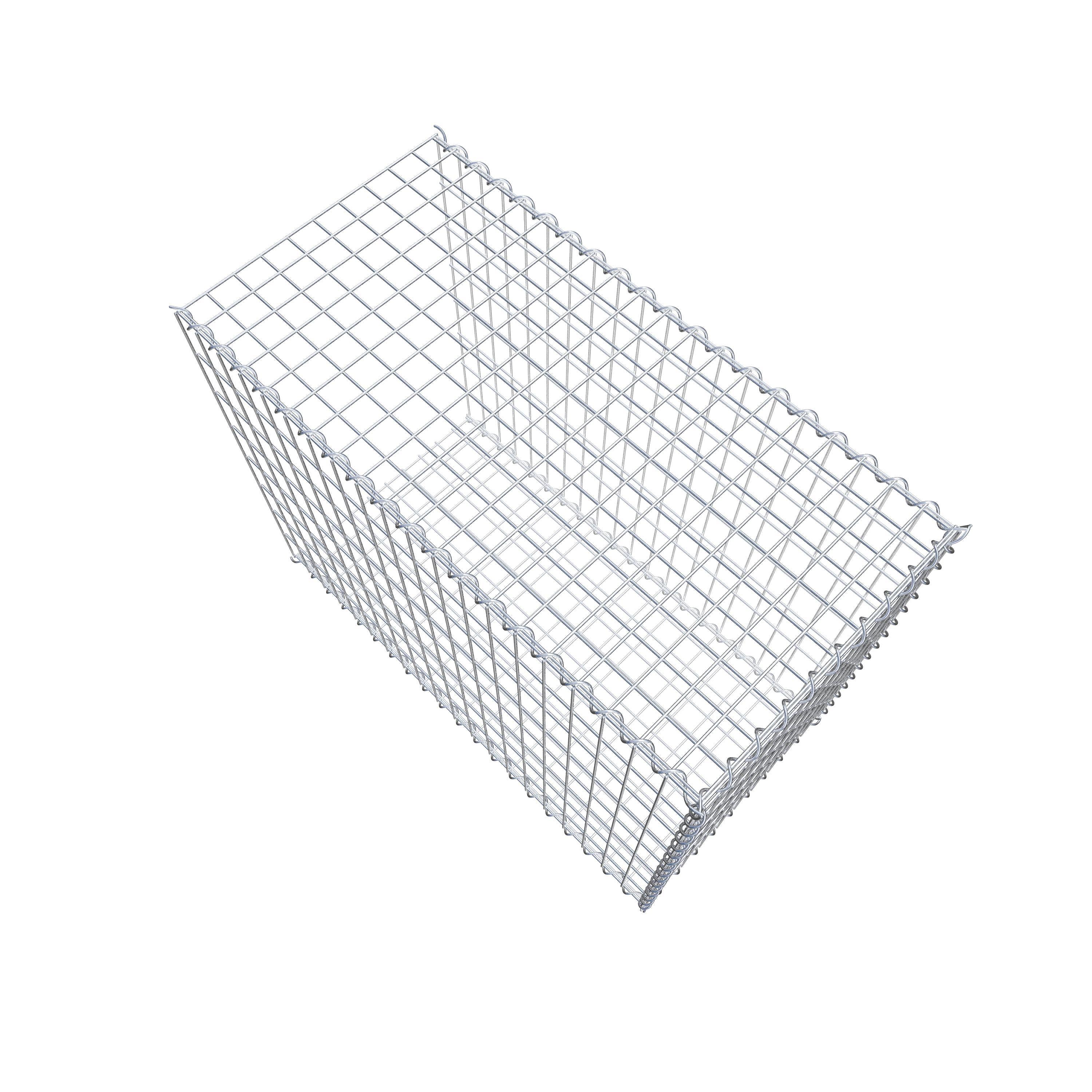 Extra gabion typ 2 100 cm x 80 cm x 50 cm (L x H x D), maskstorlek 5 cm x 10 cm, spiral