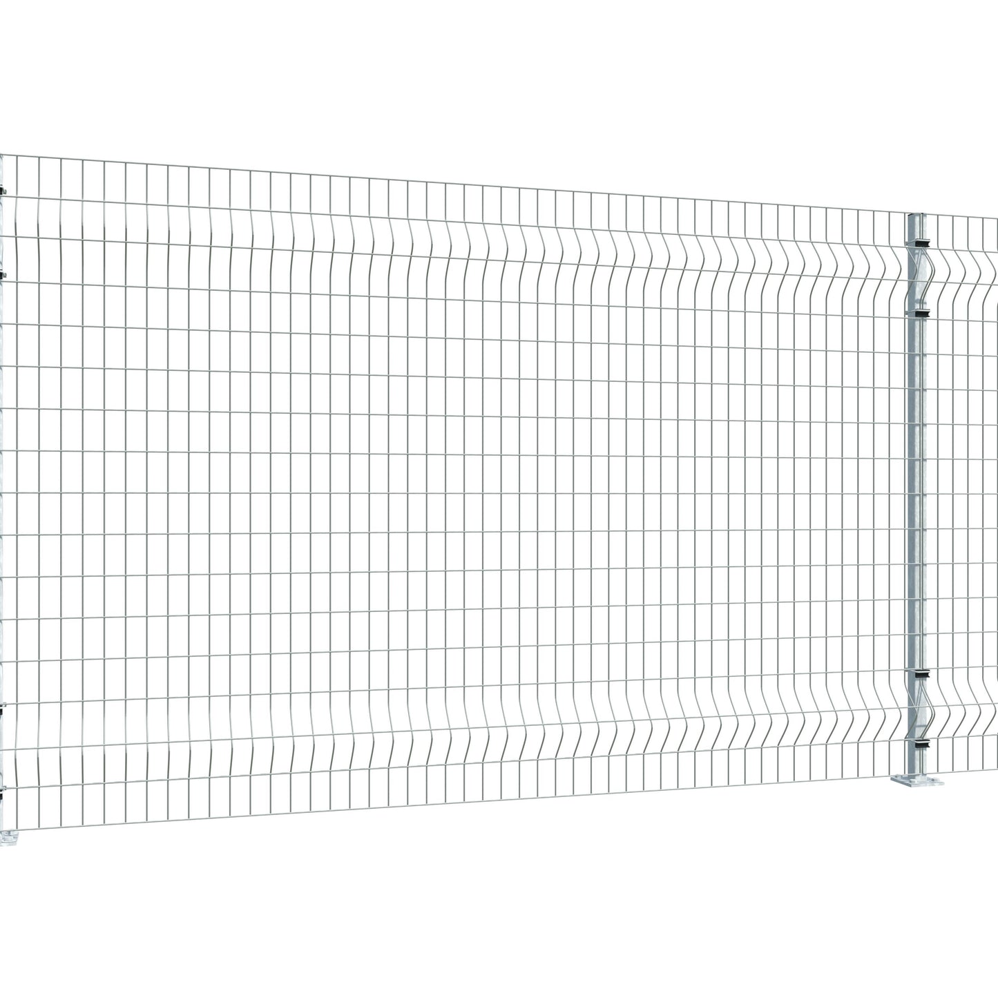 Gittermattenzaun zum Aufdübeln, Maschenweite 5 x 10 cm, bis 50 m