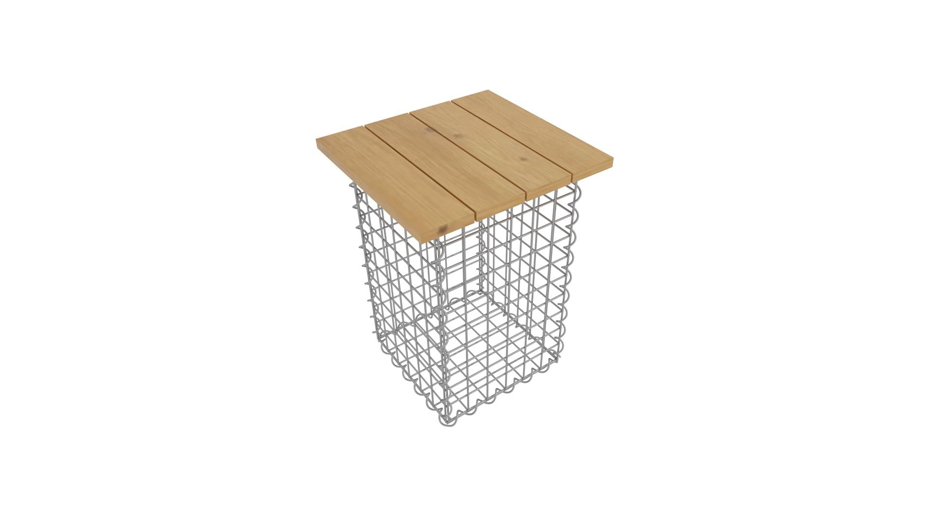 Hocker Spirale MW 5 x 5 TEAK