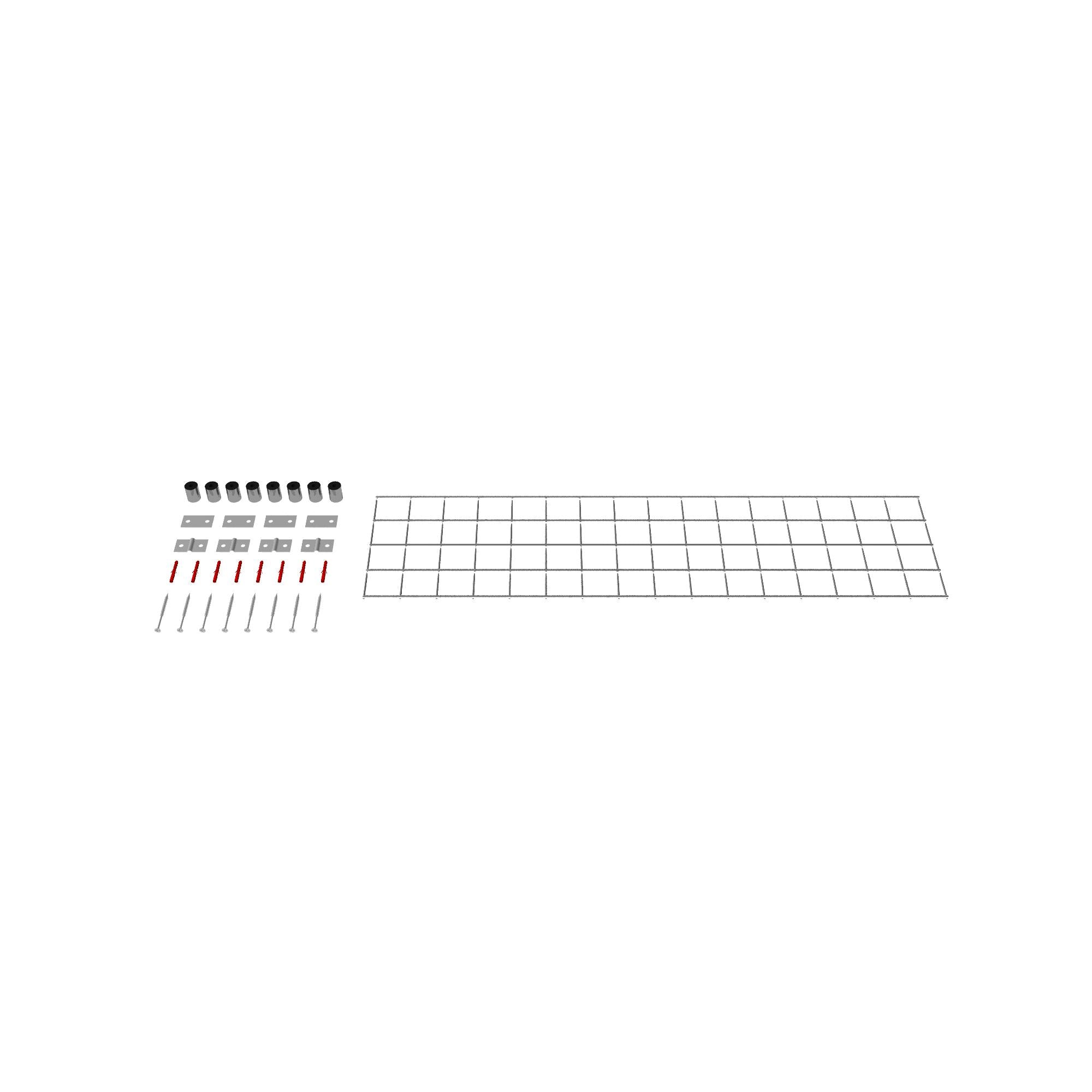 Grille décorative / treillis (matériel de montage inclus) Mailles 5 x 5 cm