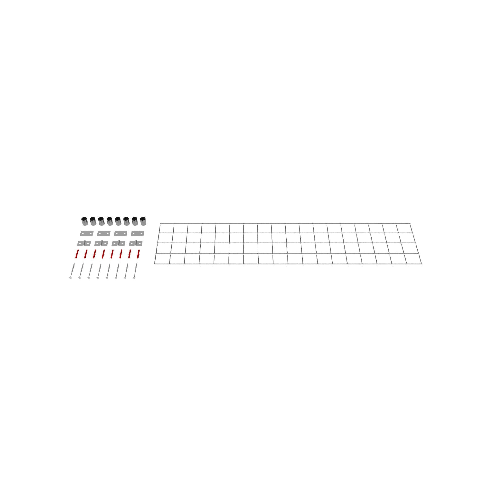 Grille décorative / treillis (matériel de montage inclus) Mailles 5 x 5 cm
