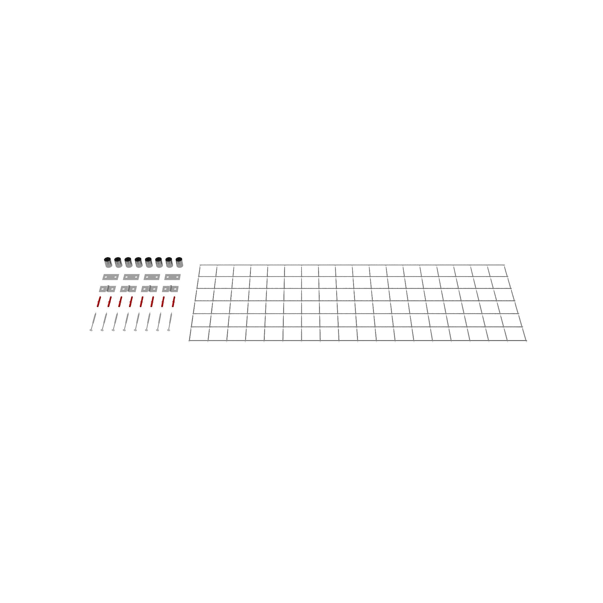 Grille décorative / treillis (matériel de montage inclus) Mailles 5 x 5 cm