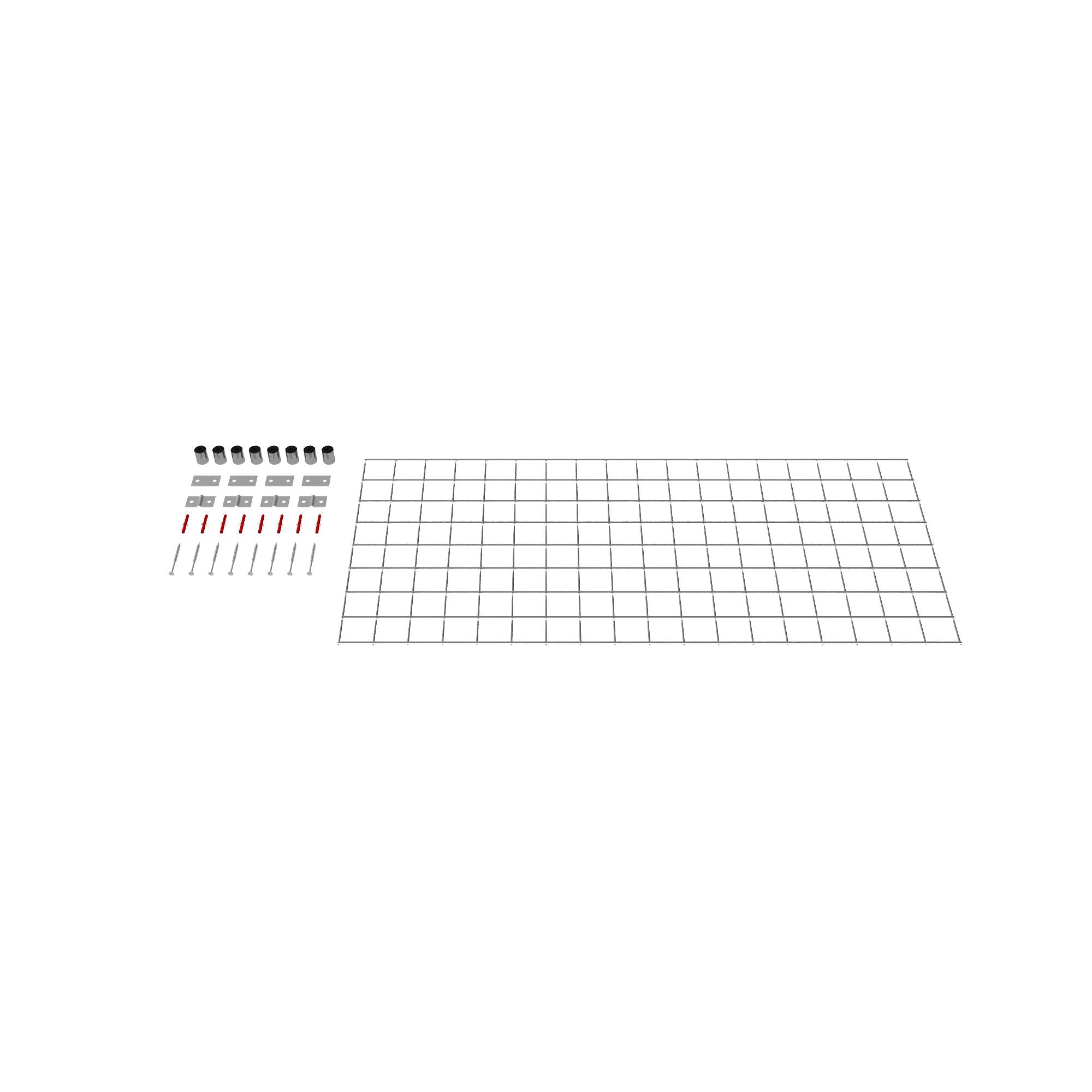 Grille décorative / treillis (matériel de montage inclus) Mailles 5 x 5 cm