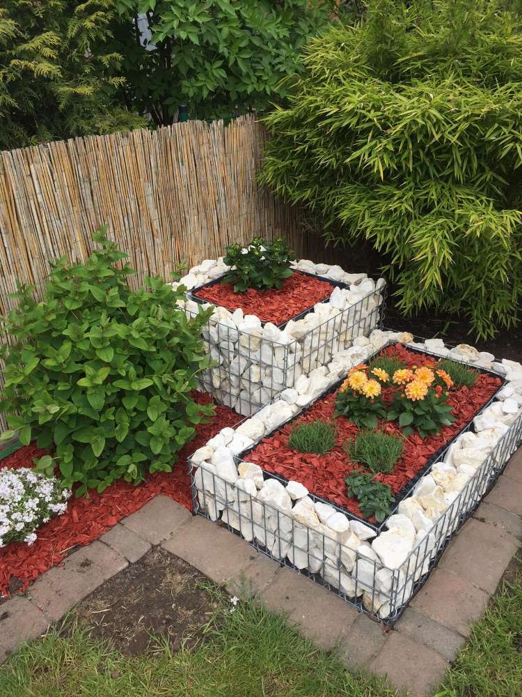 Gabion højbed efter mål - maskestørrelse 5x10cm