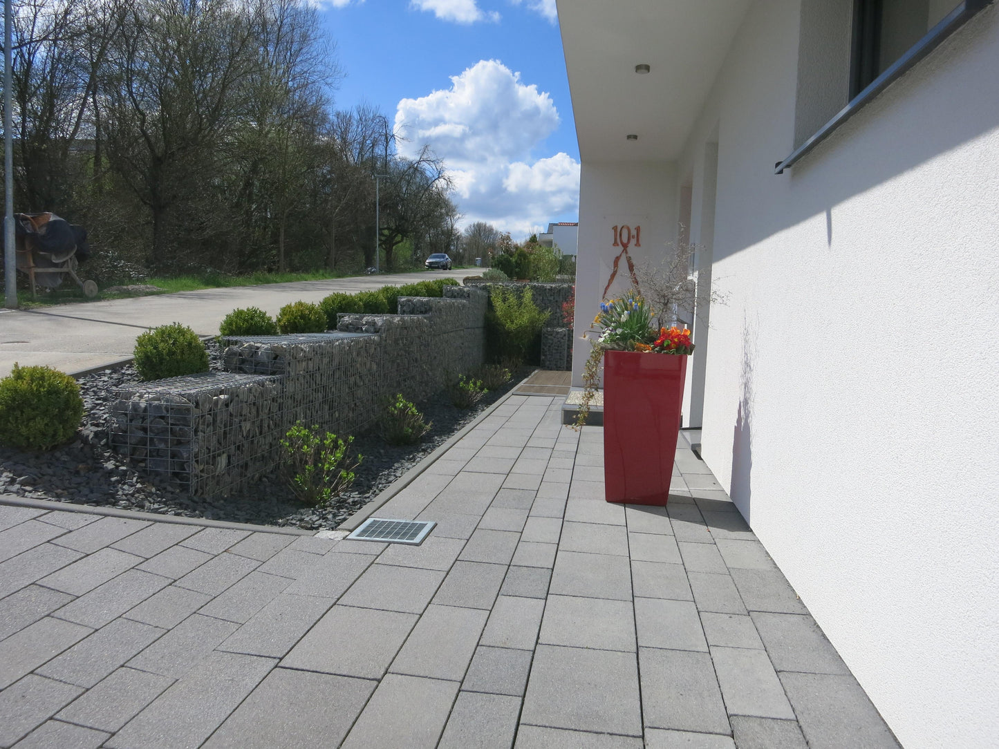 Conjunto de 2 gabiões 100 cm x 50 cm x 30 cm (C x A x P), malhagem 5 x 10 cm, espiral