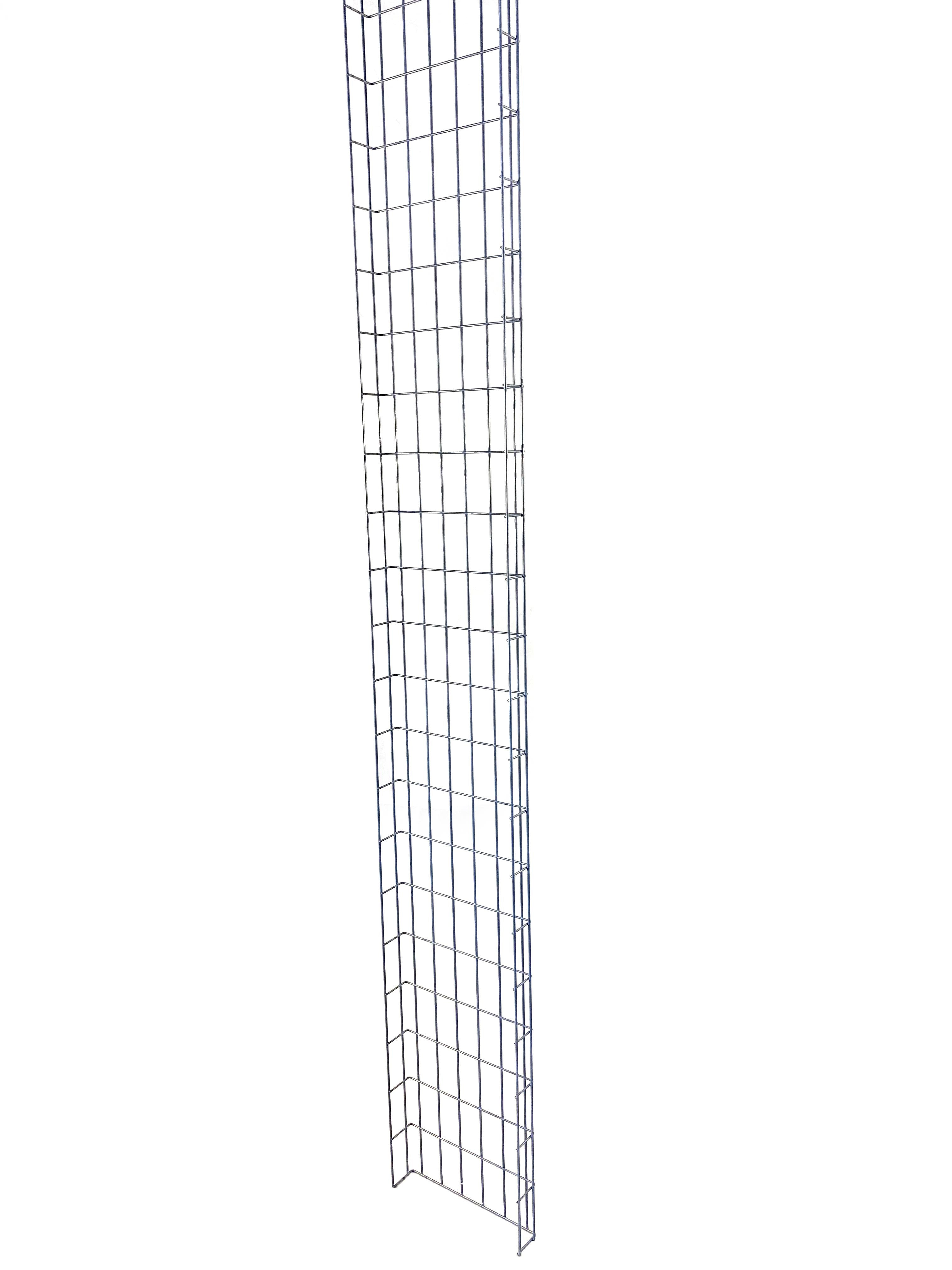 Comprimento da treliça 29 cm, profundidade 5 cm, tamanho da malha 5 x 10 cm