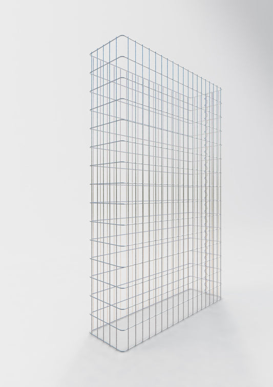 Clôture en gabion Longueur 97 cm, hauteur 200 cm, profondeur 27 cm, mailles 5 x 10 cm
