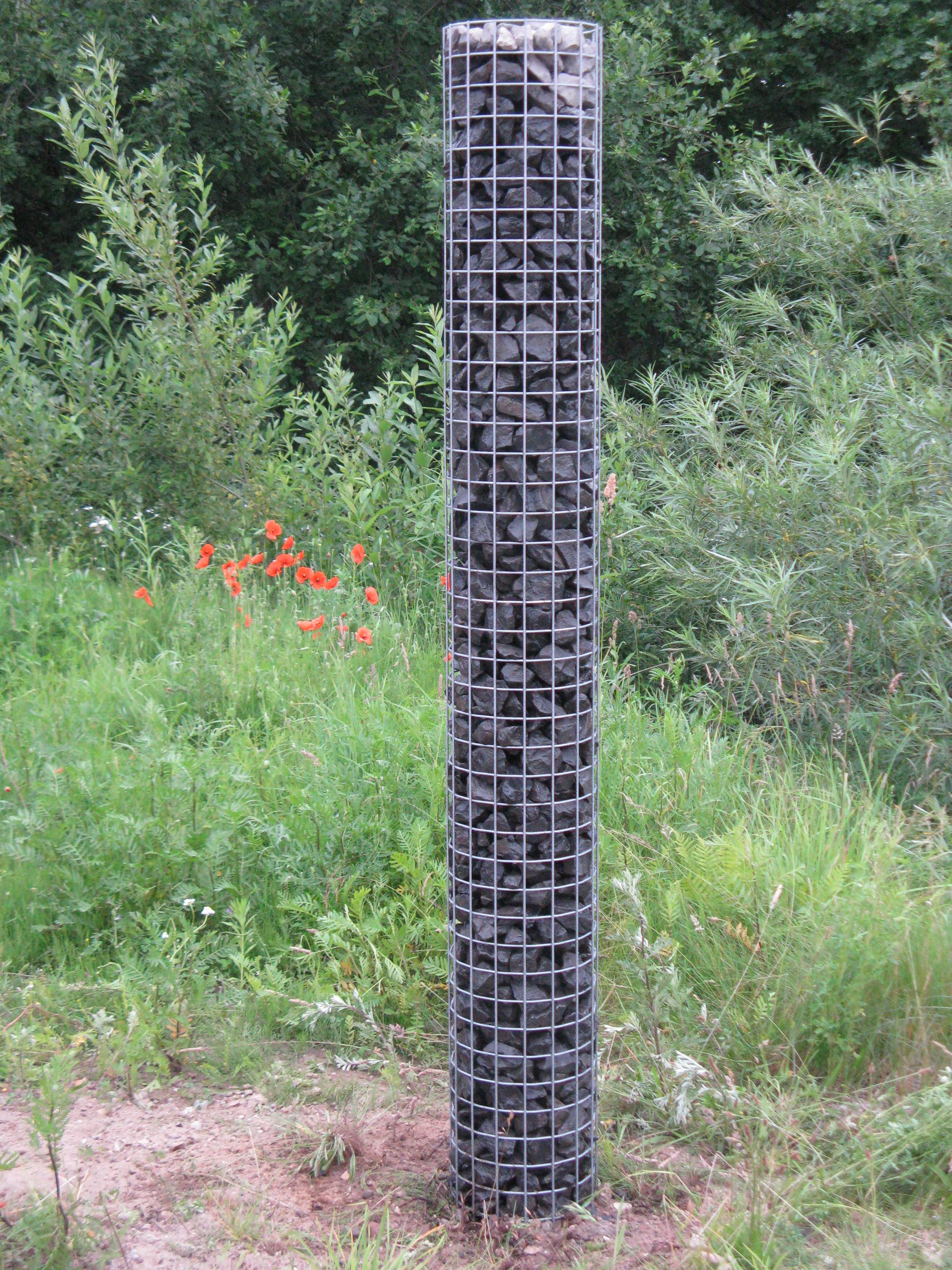 Columna de gaviones diámetro 42 cm MW 5 x 5 cm redonda