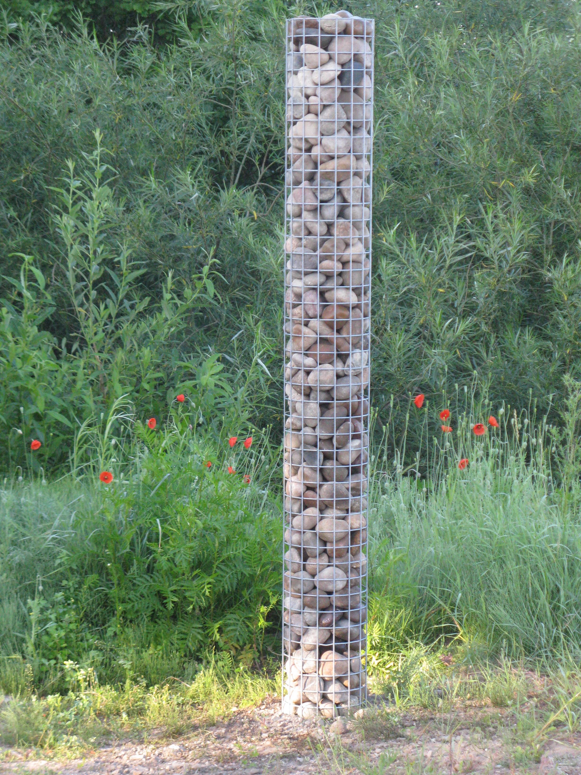 Columna de gaviones diámetro 42 cm MW 5 x 5 cm redonda