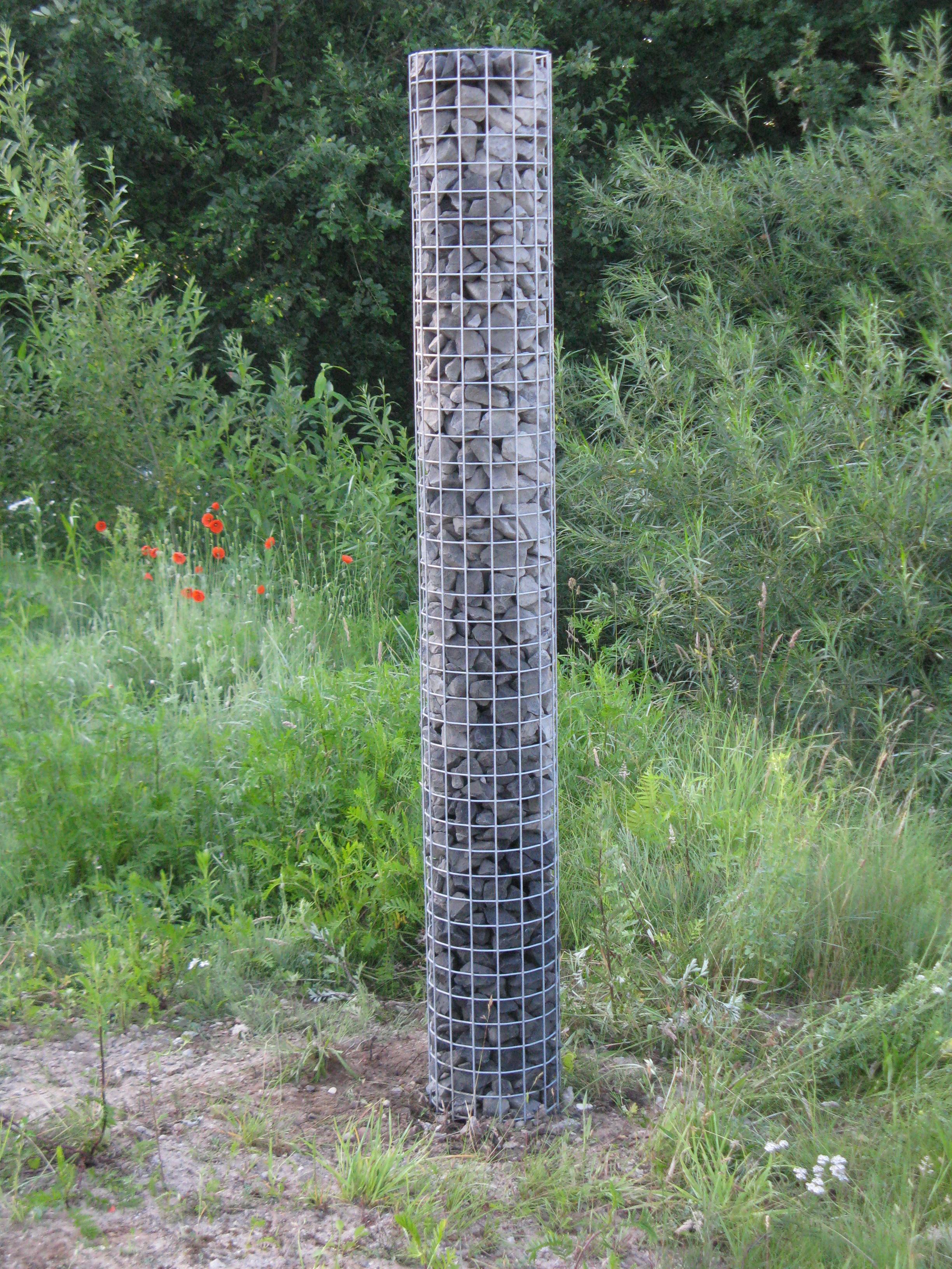 Columna de gaviones diámetro 42 cm MW 5 x 5 cm redonda