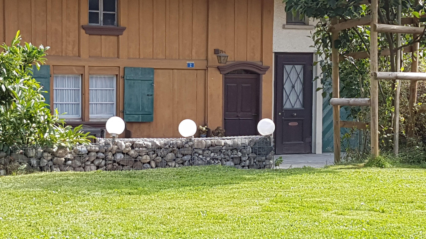 Gabione 100 cm x 80 cm x 30 cm (L x H x T), Maschenweite 5 cm x 10 cm, Spirale