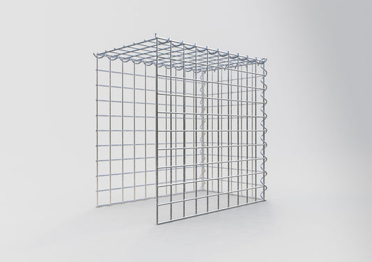 Anbaugabione Typ 4 50 cm x 50 cm x 30 cm (L x H x T), Maschenweite 5 cm x 5 cm, Spirale