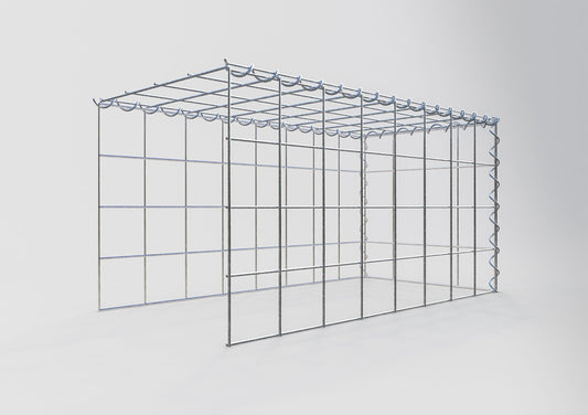 Anbaugabione Typ 4 80 cm x 40 cm x 40 cm (L x H x T), Maschenweite 10 cm x 10 cm, Spirale