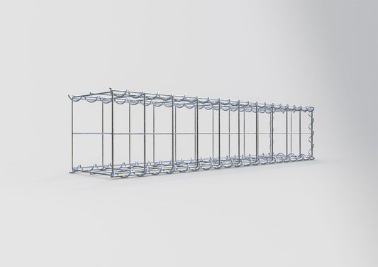 Gavión complementario tipo 2 100 cm x 20 cm x 20 cm (L x A x P), malla 10 cm x 10 cm, espiral