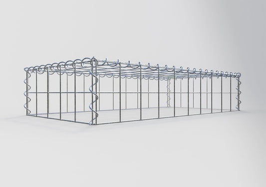 Gabião Tipo 3 100 cm x 20 cm x 50 cm (C x A x P), malhagem 10 cm x 10 cm, espiral