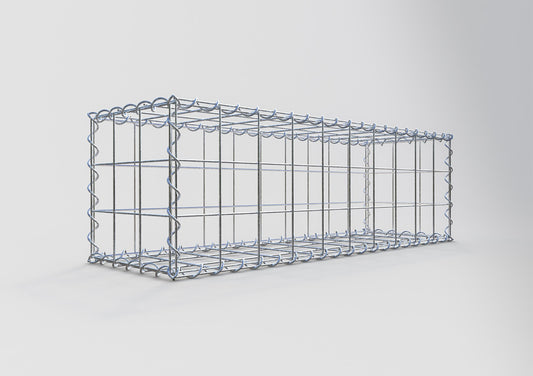 Gabion 100 cm x 30 cm x 30 cm (L x H x P), mailles 10 cm x 10 cm, spirale