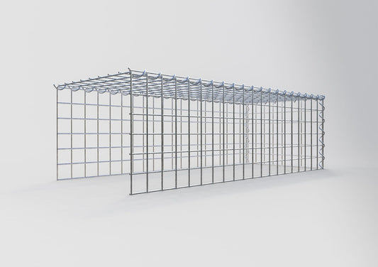 Extra gabion typ 4 100 cm x 30 cm x 40 cm (L x H x D), maskstorlek 5 cm x 5 cm, spiral