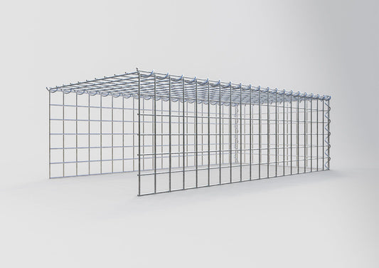 Extra gabion typ 4 100 cm x 30 cm x 50 cm (L x H x D), maskstorlek 5 cm x 5 cm, spiral