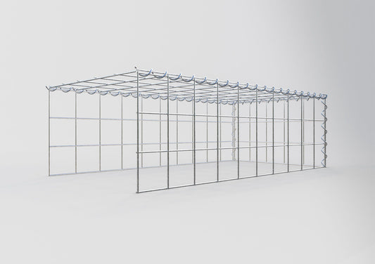 Extra gabion typ 4 100 cm x 30 cm x 50 cm (L x H x D), maskstorlek 10 cm x 10 cm, spiral