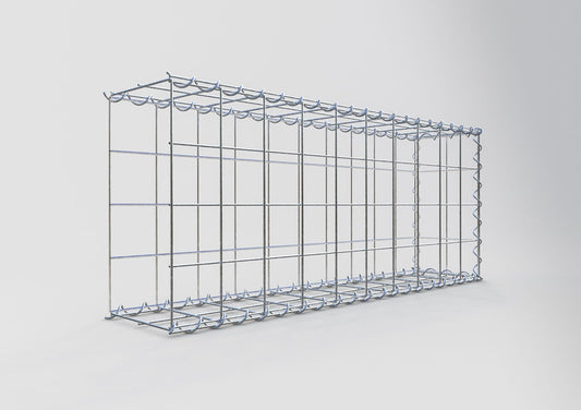 Anbaugabione Typ 2 100 cm x 40 cm x 20 cm (L x H x T), Maschenweite 10 cm x 10 cm, Spirale