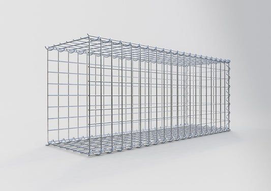 Anbaugabione Typ 2 100 cm x 40 cm x 30 cm (L x H x T), Maschenweite 5 cm x 5 cm, Spirale