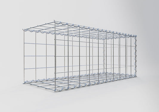 Anbaugabione Typ 2 100 cm x 40 cm x 40 cm (L x H x T), Maschenweite 10 cm x 10 cm, Spirale