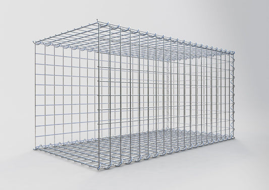 Opvokset gabion type 2 100 cm x 50 cm x 50 cm (L x H x D), maskestørrelse 5 cm x 5 cm, spiral