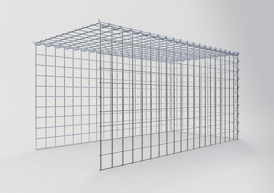 Extra gabion typ 4 100 cm x 50 cm x 50 cm (L x H x D), maskstorlek 5 cm x 5 cm, spiral