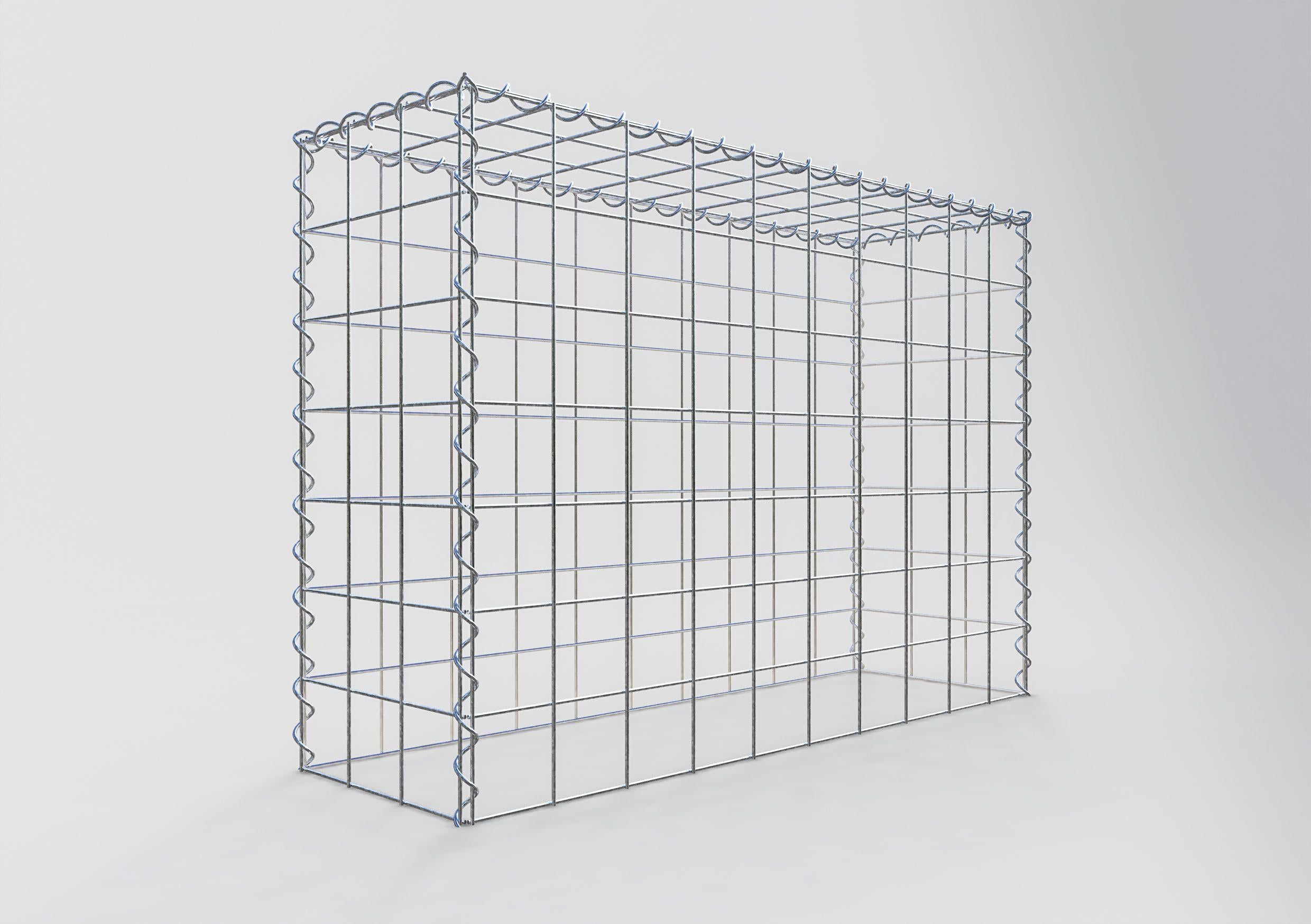 Gabion rapporté type 3 100 cm x 70 cm x 30 cm (L x H x P), mailles 10 cm x 10 cm, spirale