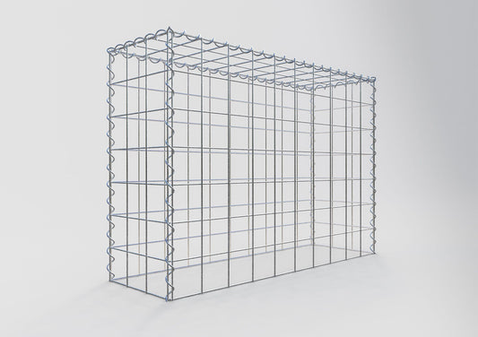 Anbaugabione Typ 3 100 cm x 70 cm x 30 cm (L x H x T), Maschenweite 10 cm x 10 cm, Spirale