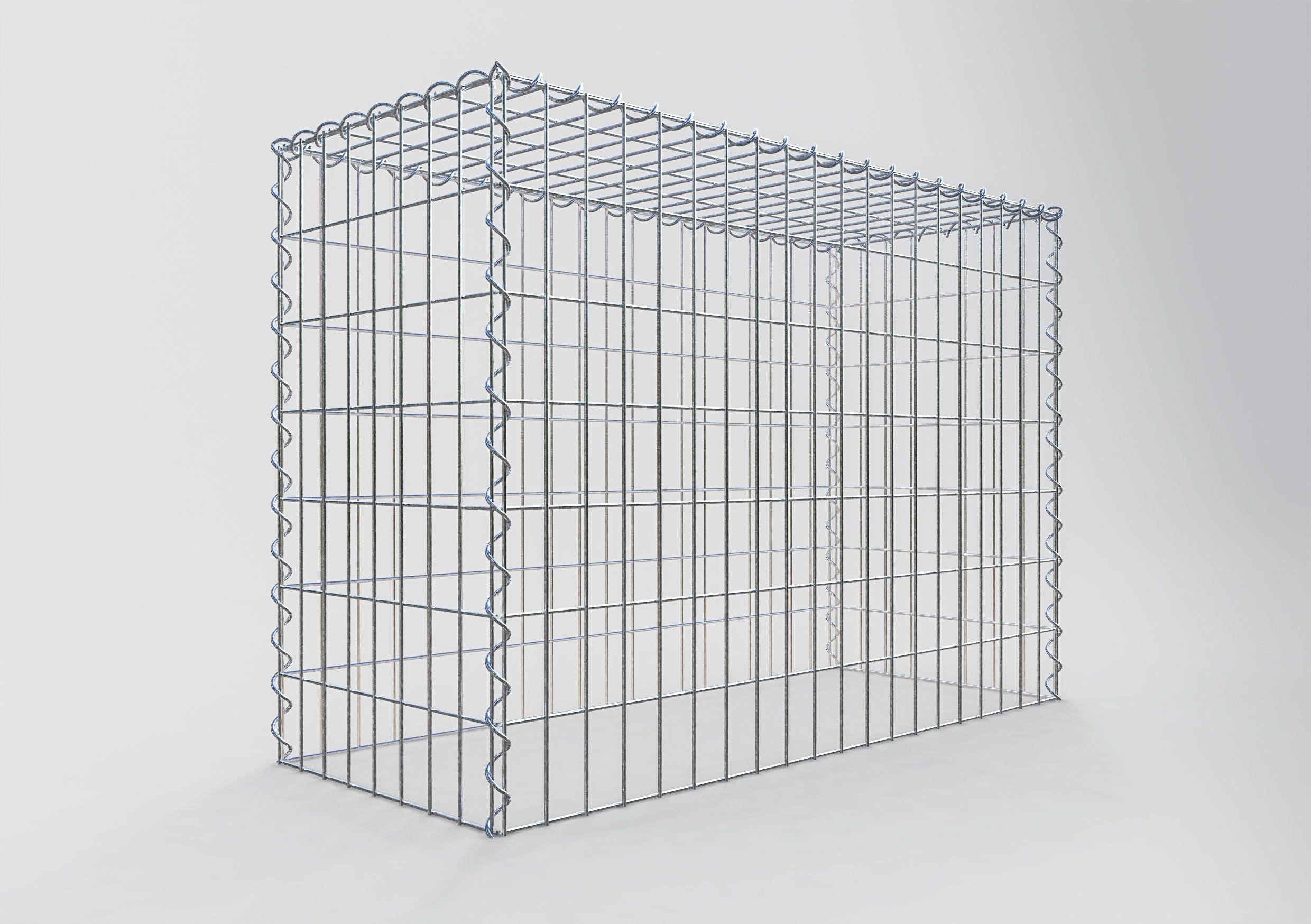 Add-on schanskorf type 3 100 cm x 70 cm x 40 cm (L x H x D), maaswijdte 5 cm x 10 cm, spiraalvormig