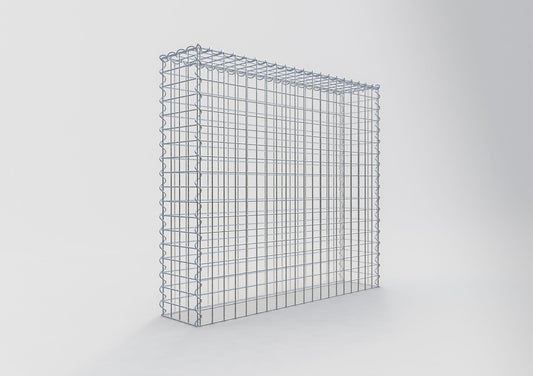 Anbaugabione Typ 3 100 cm x 90 cm x 20 cm (L x H x T), Maschenweite 5 cm x 5 cm, Spirale