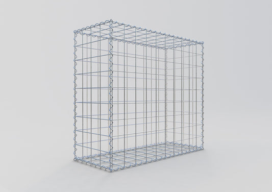 Gabione 100 cm x 90 cm x 40 cm (L x H x T), Maschenweite 10 cm x 10 cm, Spirale